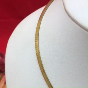 สร้อยคอโช๊คเกอร์ทองเหลือง ความยาว 16 นิ้ว ทองเหลืองแท้ งานดิบไม่ชุบ โช๊คเกอร์วินเทจ พร้อมส่ง