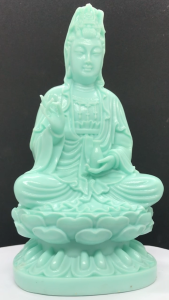 Tượng phật quan âm phật a di đà ngồi tòa sen cao 20cm  trang trí nhà cửa cây cảnh bể cá sân vườn để bàn làm việc trên ô tô bon sai ghép lũa...