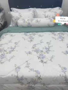 7in1 Fitted Bedsheet Set With Comforter Queen/King