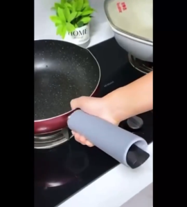 BB7 - Sarung Panci Silikon Anti Panas Pelindung Pegangan Gagang Silikon Panci Teflon Spatula Tahan Panas Multifungsi