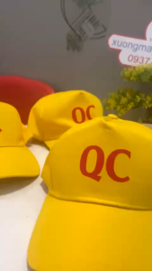 Nón kết QC màu vàng Nam Nữ Thời trang đơn giản cá tính