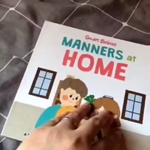 Childrens Library - Smart Babies Manners / Board Books / Set / Early Learning Books For Toddlers / Childrens Books
