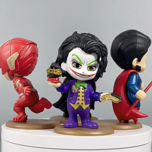 Action Figure DC COMICS Q Ver. - Miniatur Topper Kue Pajangan Mainan Superheroes Superman Batman Joker The Flash