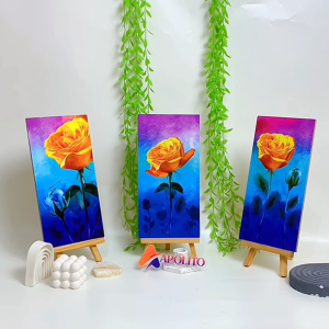 HIASAN DINDING BUNGA ABSTRAK BUNGA WALL DECOR HIASAN DINDING KAMAR PAJANGAN RUANGAN POSTER KAYU GAMBAR BOHO ABSTRAK