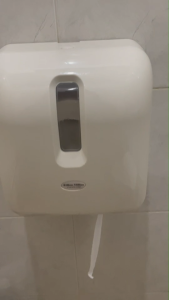 [ส่งฟรี] กล่องใส่ทิชชู่ กระดาษชำระม้วนใหญ่ (สีดำขาว) Dispenser กล่องทิชชู่ กล่องกระดาษทิชชู่