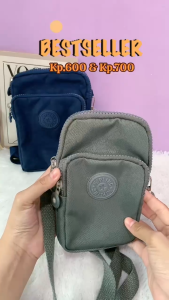 OMYGOOSE Grosiran Tas selempang wanita dompet hp selempang nylon 3 res size M/L / KP 600 / KP 700