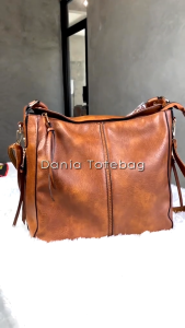 ASTA 252 Dania Totebag Tas Slingbag Shoulderbag Wanita Import Premium Kulit PU Tas Kuliah Kerja 2 Tali 2 Ruang TAS WANITA