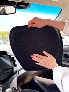 【COD】Car Seat Cushion 3D Ice Cool Decompression Honeycomb Gel Seat Cushion Non-Slip Soft