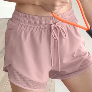 FitYoga Sports Shorts Women Summer Loose Running Outer Wear Anti-Shine Fitness Clothing Suit Pilates Training Yoga Pants