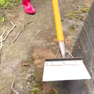 Sekop Tanaman Baja Mangan & Sekop Kotoran Sapi 30cm