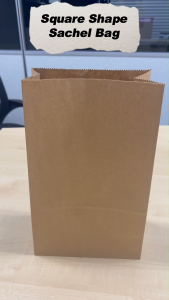 [CTN] Sachel Paper Bag CUSTOMISED Square / V Shape SOS Food Brown Takeaway Tapau Packaging Satchel Kraft Beg Kertas 打包纸袋