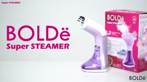 BOLDe Super Steamer Laviola Clothes Steamer Setrika Uap 145 ml BONUS Gelas Ukur dan Sikat Kain