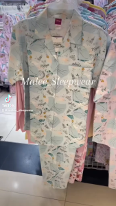 ชุดนอนผู้หญิง ลิขสิทธิ์แท้ แขนสั้นขายาว ผ้าวูเว่น ขนาดไซส์ XL ผ้าวูเว่น