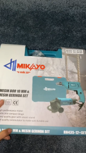 BOR MAKITA X MIKAYO Bor Listrik 10mm Tangan Kayu Besi Electric Drill 10 mm Reversible Bolak Balik Variable Speed Mesin ASIA KING PERKAKAS