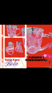 Gelas Kaca untuk Minum: Gelas Kopi & Gelas Bola Isi 4 Pcs