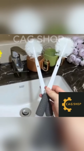 CAG SHOP 1pcs Five-in-One Lazy Silicone Cup Brush Baby Bottle Brush Cleaning Appliance Long Handle