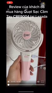 Quạt Sạc Mini Gấp Gọn Cầm Tay Comet CRF0904 3W Nhỏ Gọn Sạc USB Tiện Lợi Dung Lượng Pin 1.200mAh