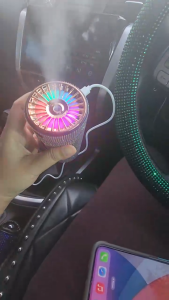 เครื่องฟอกอากาศเพชร เครื่องฟอกอากาศเพชรความชื้นอโรมา อัลตราโซนิก ในรถยนต์ หลายสี