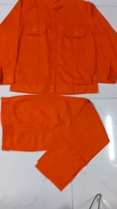 BỘ QUẦN ÁO CÔNG NHÂN MÀU CAM QUẦN ÁO BẢO HỘ LAO ĐÔNG MAY ĐỒNG PHỤC LAO ĐỘNG CÔNG SỞ