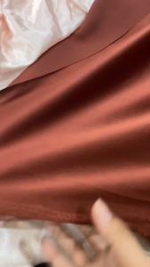 Vải Lụa Cát Bóng Nâu Khổ 1m5 - Không Giãn Mềm Rũ Mỏng Vừa - May Đầm Váy Áo Kiểu Quần Áo Dài