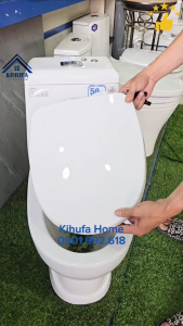 Nắp bồn cầu Đóng Êm thay thế chuẩn đẹp cầu 1 Khối nắp bàn cầu Rơi Êm Trắng Cao Cấp Chống Bám Bẩn N30TH