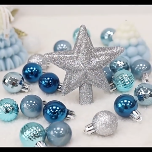 30 pcs Christmas Ball Stars Christmas Tree Decorations for home Christmas Hanging Pendant New Year Party Decoration Gift Christmas Ornament for Wedding Party Supplies