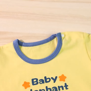 Newborn Bodysuit Cartoon Pattern Snap Onesie Cotton Breathable Fabrics Suitable for 0-12 Months