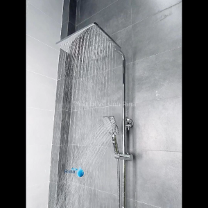 ĐỒNG THAU SIÊU BỀN Bộ vòi hoa sen cây tắm đứng nóng lạnh đồng thau tự chỉnh nhiệt độ 38 độ C 3 chế độ nước tắm sảng khoái Rina RN2812 chất lượng cao