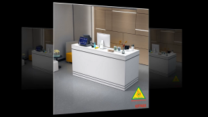 QUẦY LỄ TÂN QUẦY TIẾP TÂN QUẦY TÍNH TIỀN QUẦY THU NGÂN QTT422- Nội thất lắp ráp Viễn Đông Adv