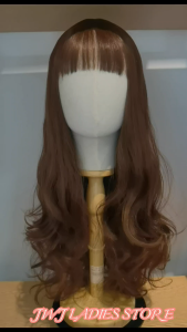 Hair Wig 60cm Long Curly/ Wave Style Women Hair Wig Synthetic Hair Natural Looks Hair Wig