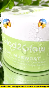[BPOM] GLAD2GLOW Anti Acne | Pore Clay Mask Refines Pores Calms Acne Purifies Skin | Jar | Stick