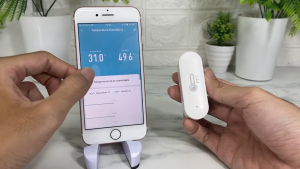 tuya เซนเซอร์วัดอุณหภูมิและความชื้น Zigbee ZHT01