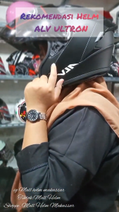 Helm ALV Ultron Flat Visor Iridium Silver: Keamanan & Stylish