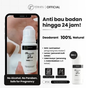 TERATU BEAUTY MIRACLE DEO NATURAL ROLL ON 50ML