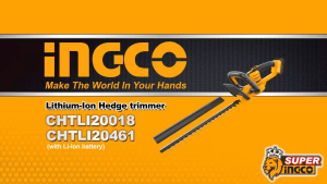 Máy cắt tỉa hàng rào INGCO CHTLI20018 dùng pin lithium-ion 20V (Không kèm pin và sạc)