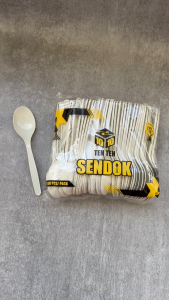 Sendok Makan TEN TEN Putih / Sendok Makan Plastik Kuat isi 100 Pcs