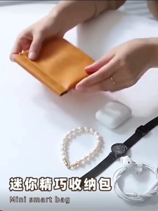 Portable Earphones USB Data Cable Organizer Headphone Accessories Memory Card Pouch Mini Purse Coin Key Pocket Cosmetic Bag