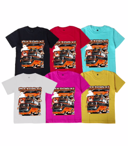 Kaos Atasan Anak Bis Viral & Kaos Bus Mania BATOSAI Usia 1-12 Tahun