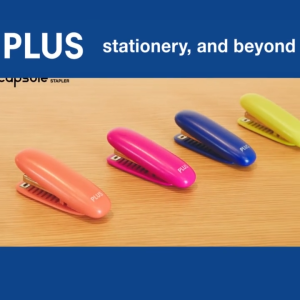 Dập ghim mini Plus nhiều màu lựa chọn - dùng ghim bấm số 10 - Nhỏ gọn tiện mang theo