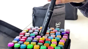 TouchNew Marker 80 Colors Marker Set Touch Five Graphic Art Tip Drawing Marker Pen Anime Marker Pens Art Manga Markers Alcohol Based Ink for Animation