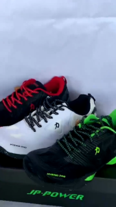 Sepatu Badminton Bulutangkis JP POWER HYBRID PRO WHITE BLACK