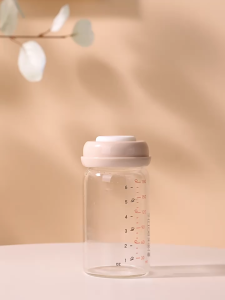 Bình Trữ Sữa Thuỷ Tinh Cổ Rộng SnowBear Dung Tích 180ml Bình Thuỷ Tinh Trữ Sữa An Toàn Cho Bé