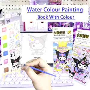 Watercolour Painting Book/Children Pocket Colouring Note/DIY Bookmark/Kids Goodies