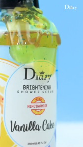 Sữa tắm Sáng Da Hạt Tẩy Tế Bào Chết Diary Bright Shower Scrub 250mL (Hương Vanila Cake )