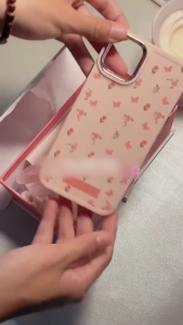 CASE Casing HP Untuk iPhone  11 13 12 14 15 Pro 7 8 6 6 S Plus MAX XR XS MAX 7Plus 8Plus SE 2024 kupu-kupu bunga cangkang berlapis listrik silikon case