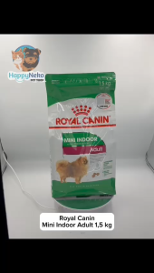 Royal Canin Mini Indoor Adult Dog 1.5kg Dry Food Makanan Anjing