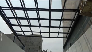 Kanopi sleding bahan Solarflat Manual murah