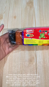 Clay mainan anak 1 set isi 12 pcs / mainan edukasi lilin polymer warna isi 12pcs