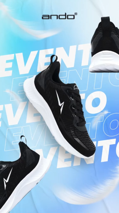 H&N Online Shop Sepatu Sneakers Dan Olahraga ANDO EVENTO Size