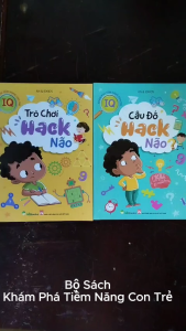Combo 2 Cuốn Sách Khám Phá Tiềm Năng Con Trẻ - Trò Chơi & Câu Đố Hack Não ( Giúp Bé Phát Triển IQ )